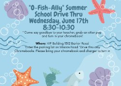 Chromebook Drop-off flyer